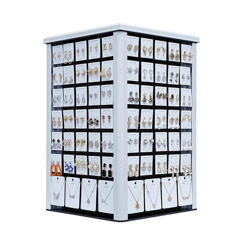 Earrings and Necklace in rotating cabinet wholesale RC002B