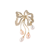 Pearl Decor Bowknot Brooch $5.7-6.2