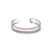 Fashion styles open Bangle with pink stone $5.0-$5.6