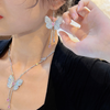Butterfly Tassel Necklace and Earrings Set STB026