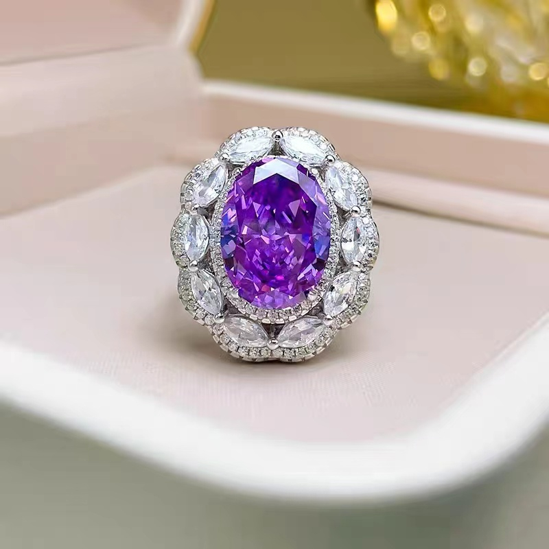 Fashion Purple Gemstone Ring RTB058