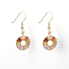 Colored Zircon Hook Earrings Wholesale Price