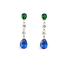 Colored Zirconia Fashion Earrings 