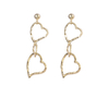 Triple Heart Fashion Earrings