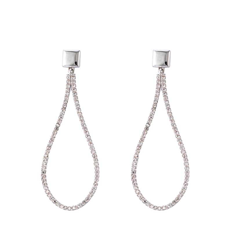 in-stock water drop cubic zirconia earring $3.0-$3.4