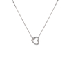  Zirconia Heart Pendant Necklace in Stock 