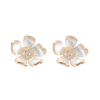 Flower Earrings Matte Surface