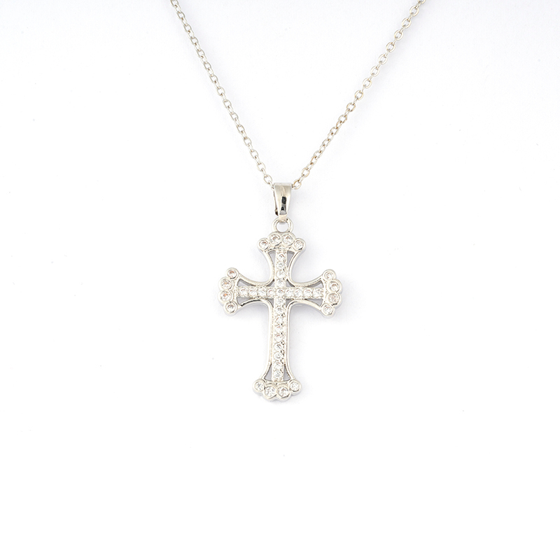 Gothic Style Cross Charm Necklace