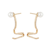 Cz Stripe Earrings $2.33-2.83