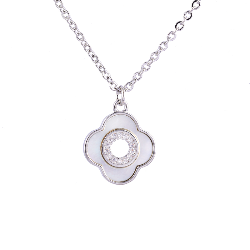 Little Floral Zirconia Earrrings Shell Decor