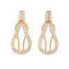 Bulb Cubic Zirconia Earrings in Stock