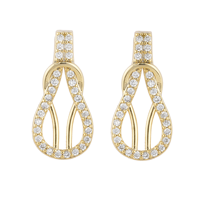 Bulb Cubic Zirconia Earrings in Stock