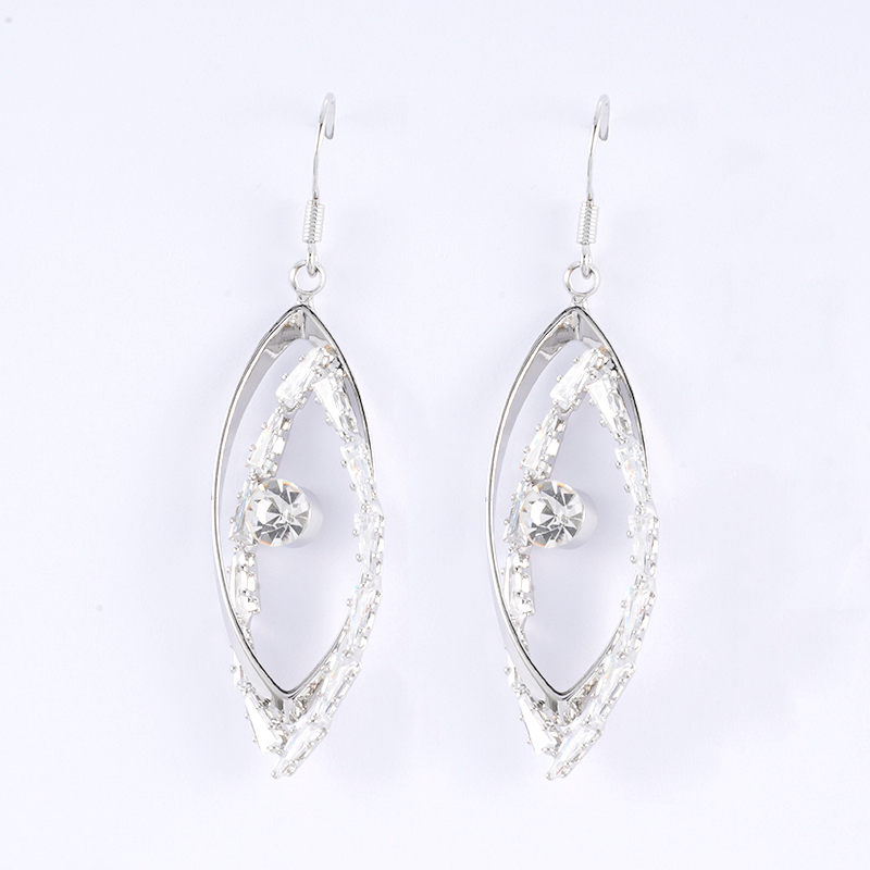 Fashion leaf drop cz Earrings   $1.8