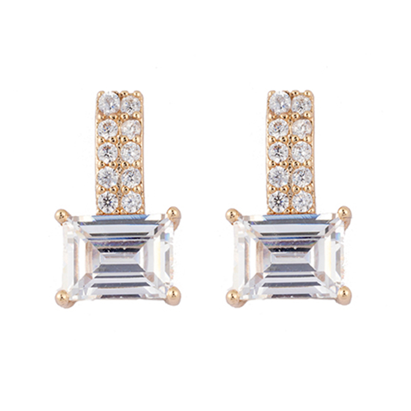 In-stock Basic Style Cubic Zircon Earrings