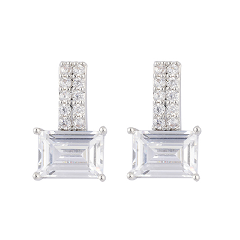 In-stock Basic Style Cubic Zircon Earrings