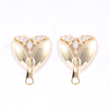 Zipper Heart Stud Earrings