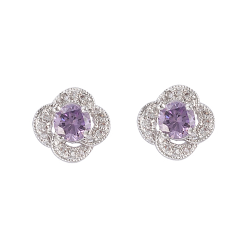 In-stock Flowers Cz Earrings