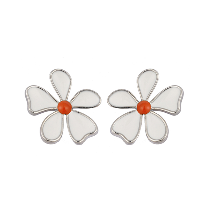 In-stock Daisy Enamel Earrings$1.1~1.6