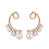 In-stock Basic Pearl Cz Earrings $1.73-2.33