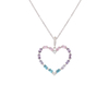 Multicolour Heart Charm Necklace $1.2-$1.8