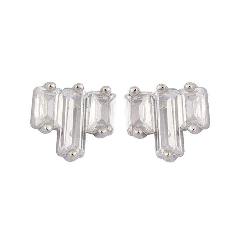 in-stock tube cubic zirconia earring