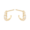 in-stock C shape-2 cubic zirconia earring