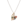 Heart Shaped Charm Pearl Necklace Multicolour $3.0-$3.8