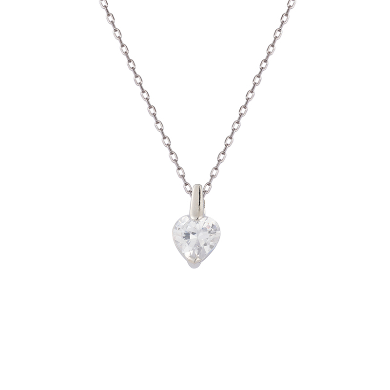 Basic Style Heart Shaped Pendant Necklace