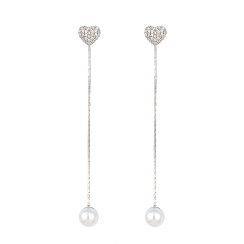  Basic Pearl CZ Earrings $2.16-2.66