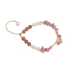Fashion styles closed bracelet with fresh water pearl and pink gemstone $3.0-$3.8