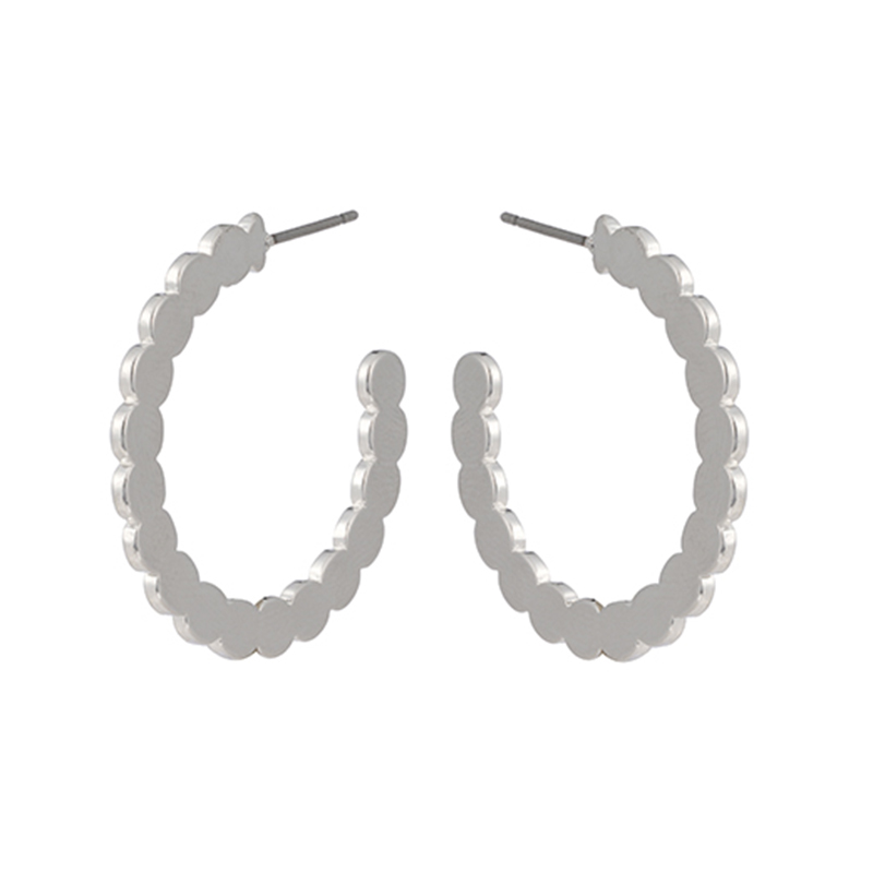 Fashion Plain Hoop Earrings$0.7~1.12