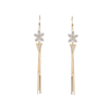 Brass tassel earring with flower for sales $1.0--$1.2