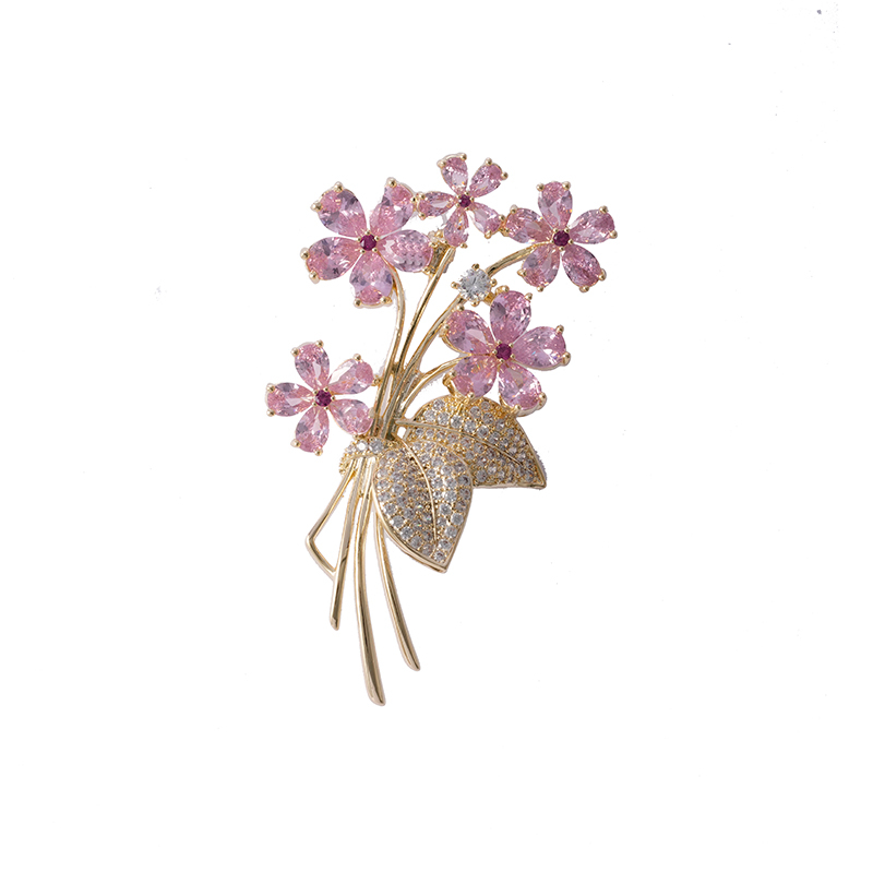 Pink Flower Brooch Available $5.8-6.3