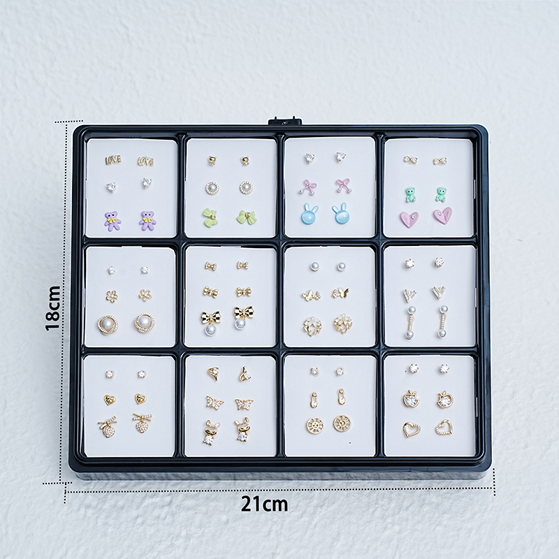 Earring in packing box wholesale BE001-4X3