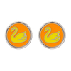 DIY Orange Goose Studs in stock E0029-1