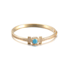 Fashion styles closed H Bangle with gemstone $5.0-$5.9