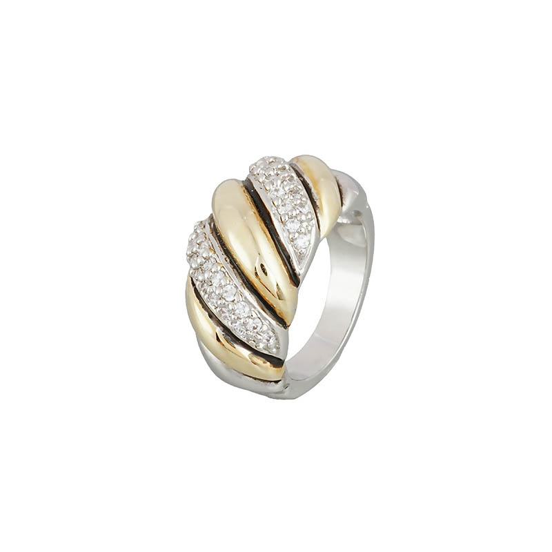 Closed two tone plating Ring 2R06154
