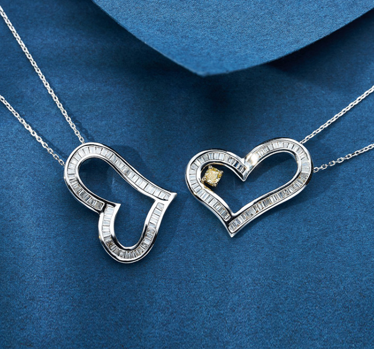 Heart-shaped Pendant Necklace NTB067