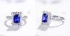 Square Blue Gemstone Ring RTB122