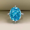 Sea Blue Big Gemstone Senior Ring RTB051