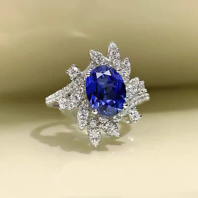 Delicate Blue Gemstone Ring RTB062