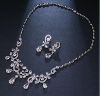 Ruby Pendant Butterfly Inset Drill Long Necklace NTB092