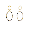 Basic Style Cz Hoop Earrings Gold Plated 