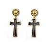 Enamel Series Vintage Color Style Gold Plated Earrings
