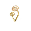 Trendy Square Shaped Shell Decorated Ring