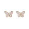 Butterfly Shaped Pearl Earrings