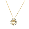 Cubic Zirconia Sun Pendant Necklace