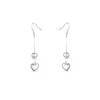 Heart Shaped Drop Earrings 