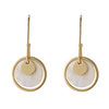 In-stock Mother Shell Gold Plated Earrings