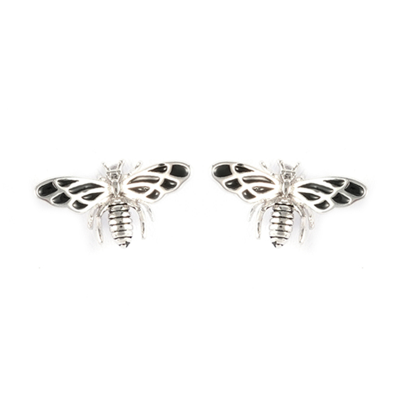 Insect Earrings Enamel Painted